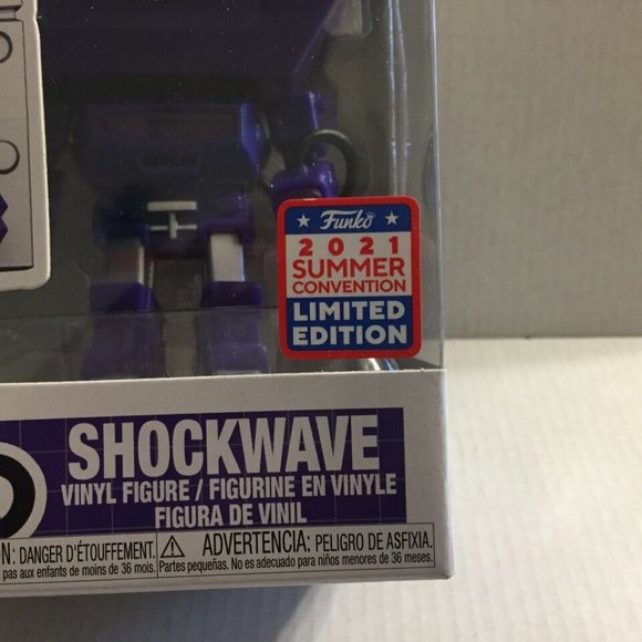 NEW 2021 SDCC Shared Transformers Shockwave Funko Pop Figure #83 - Picture 7 of 8